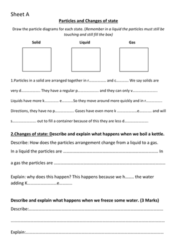 Solids Liquids Gases | Teaching Resources