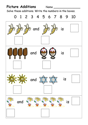 addition worksheets teaching resources