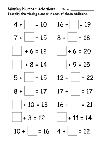 Addition Worksheets | Teaching Resources