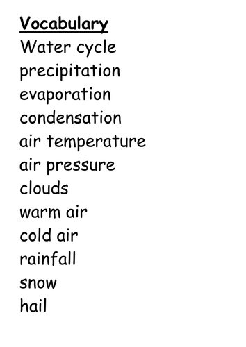 The Water Cycle lesson plan + resources | Teaching Resources