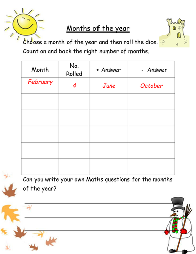 Printables Months Of The Year Worksheets months of the year worksheets for mixed abilities by robyn perry91 teaching resources tes