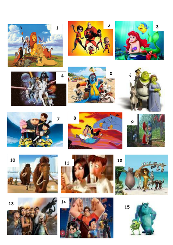 Children's Film Picture Quiz | Teaching Resources