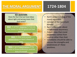 OCR The moral argument. 1st half of SOW | Teaching Resources