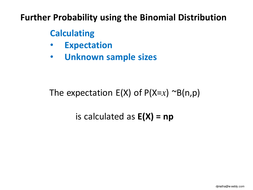 Binomial Distribution use of tables | Teaching Resources