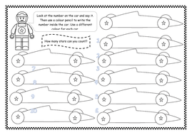 Car Number Formation Sheet Teaching Resources