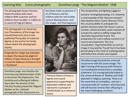 migrant mother dorothea lange 1936 mat learning tes