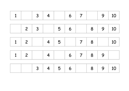 number  worksheets lines missing amy_loupin Missing number line UK numbers   differentiated. by  on