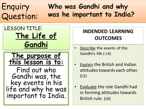 The British Empire - Gandhi | Teaching Resources