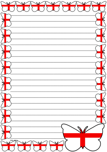 Printable Lined Paper with Borders