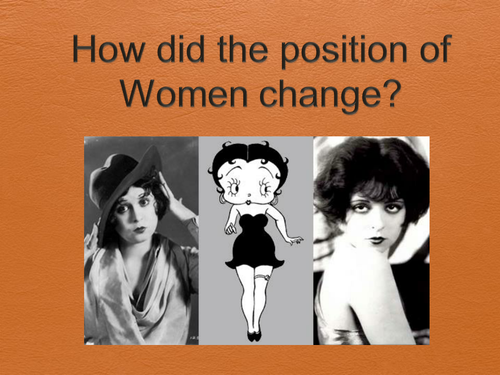 Flappers the changing role of women | Teaching Resources
