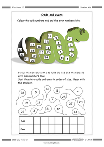 Odds and Evens (5 worksheets) by Mathsright - UK Teaching Resources - TES