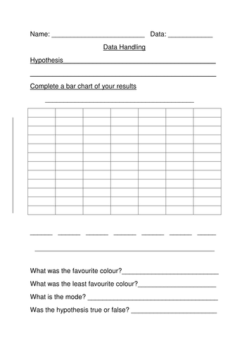data handling teaching resources