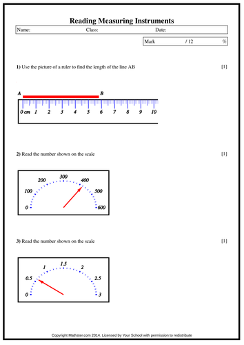 Measuring Instruments | Teaching Resources