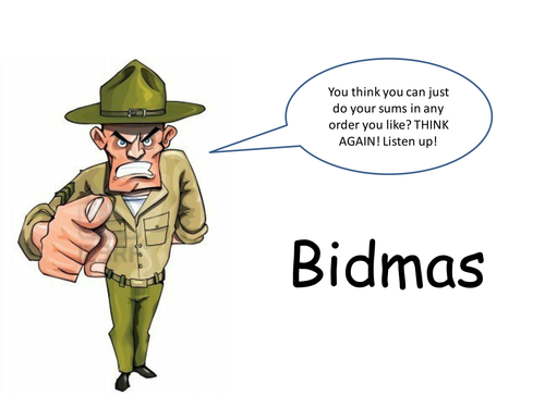 bidmas bodmas powerpoint teaching resources