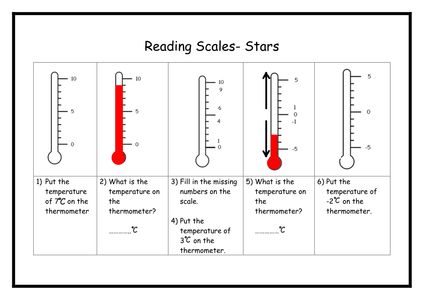 Reading Scales - Thermometers by Elliethorn - UK Teaching Resources - TES