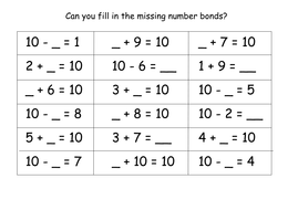 Number bond worksheets | Teaching Resources