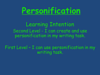 personification by mrshutchison - uk teaching resources - tes