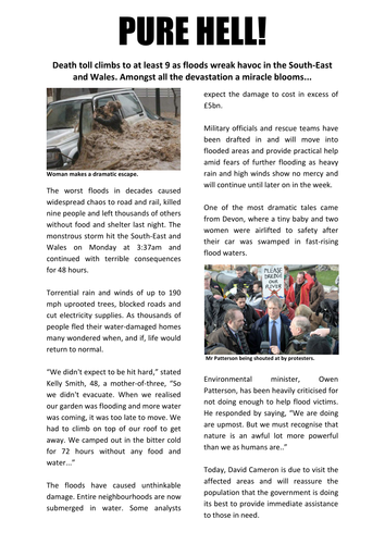 Newspaper article example image