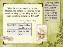 Year 9 Macbeth Scheme of Work - Lesson 5 | Teaching Resources