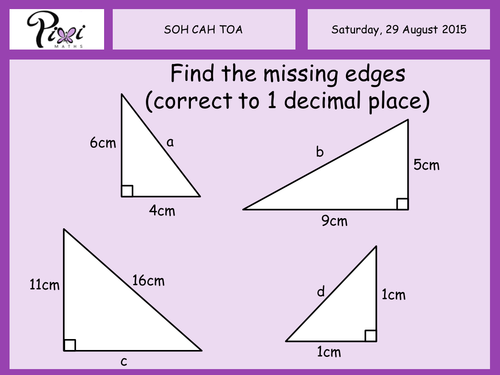 Printables Sohcahtoa Worksheet sohcahtoa trigonometry by pixi 17 teaching resources tes