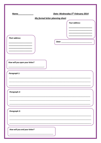 letter ks3 template formal Formal letter dreamer planning Teaching sheet little by letter ks3 template formal Formal letter dreamer planning Teaching sheet little by