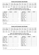 Division with decimals | Teaching Resources