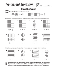 Recognise when two simple fractions are equivalent by craigprestidge ...