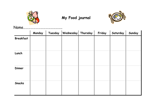 Child food diary app picture