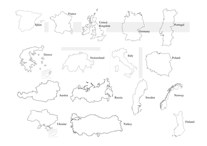 Maps of Europe outline. by sibrooks - UK Teaching Resources - TES
