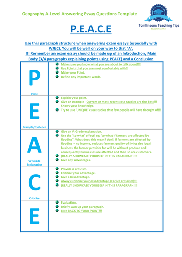 ib geography essay structure