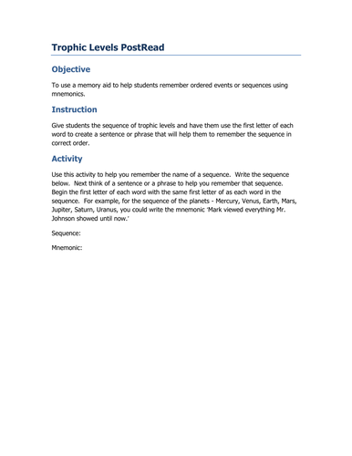 Trophic Levels | Teaching Resources