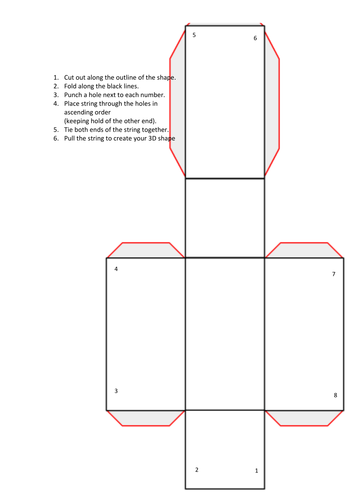 10+ Best For Drawing Nets Of 3d Shapes Worksheet Tes | Art Gallery