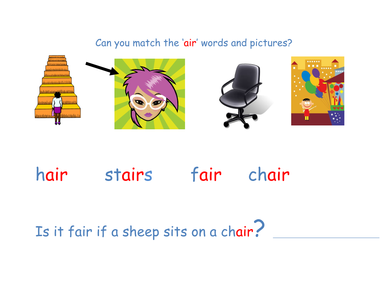 Phase 3 Phonics worksheet by clairenichola - UK Teaching Resources - TES