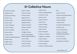 57 collective nouns learning mat by eric_t_viking - Teaching Resources ...