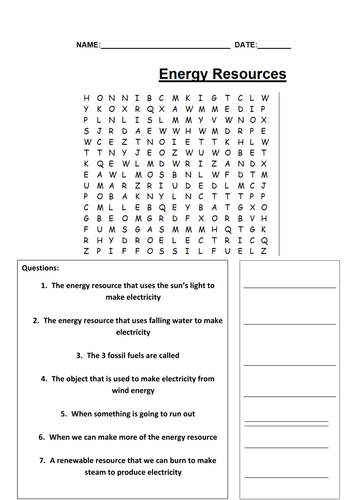 Questions with wordsearch (lower ability) | Teaching Resources