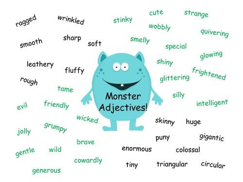 monster adjectives | Teaching Resources