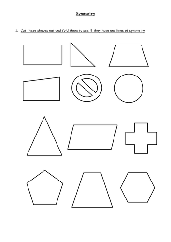 Drawing Lines Of Symmetry Worksheet Ks : Symmetry lines and rotational ks by