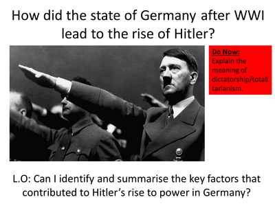 How did hitler become chancellor