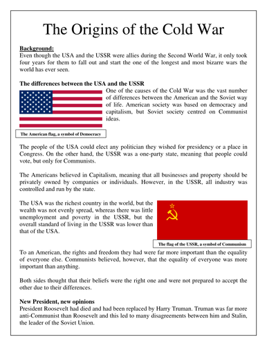 Printables Origins Of The Cold War Worksheet origins of the cold war scheme learning by rmbell33 teaching resources tes
