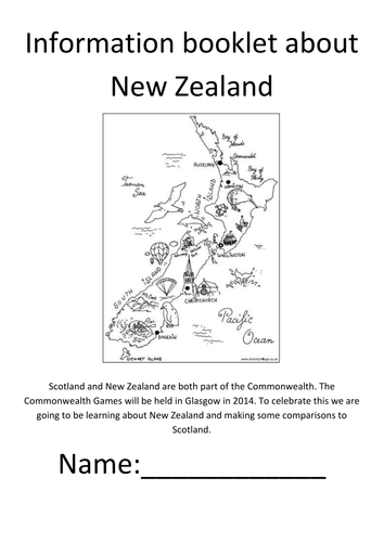 new zealand activity book teaching resources