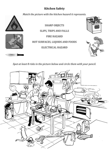 Worksheets Kitchen Safety Worksheets kitchen safety by amcglasson teaching resources tes asn docx