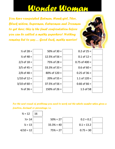 Superhero times table tests by cellerdore - Teaching Resources - TES