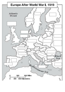 Maps to show Europe before and after World War 1 by alexstronach70 - UK
