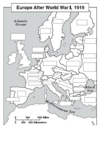 Map Of Europe Before Ww 1
