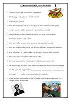 Assassination of Archduke Franz Ferdinand by sa0u8203 - UK Teaching