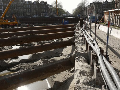 Photos of Building & Construction sites; excavations in Amsterdam city ...