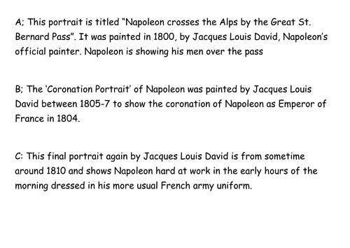 What can portraits tell us about Napoleon? | Teaching Resources