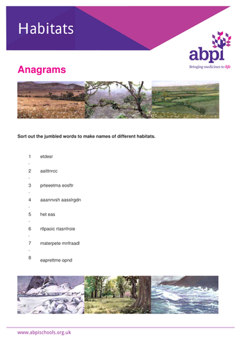 Habitats - Worksheets | Teaching Resources