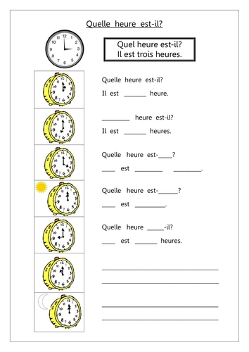 quelle-heure-est-il-teaching-resources