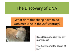 The discovery of DNA | Teaching Resources
